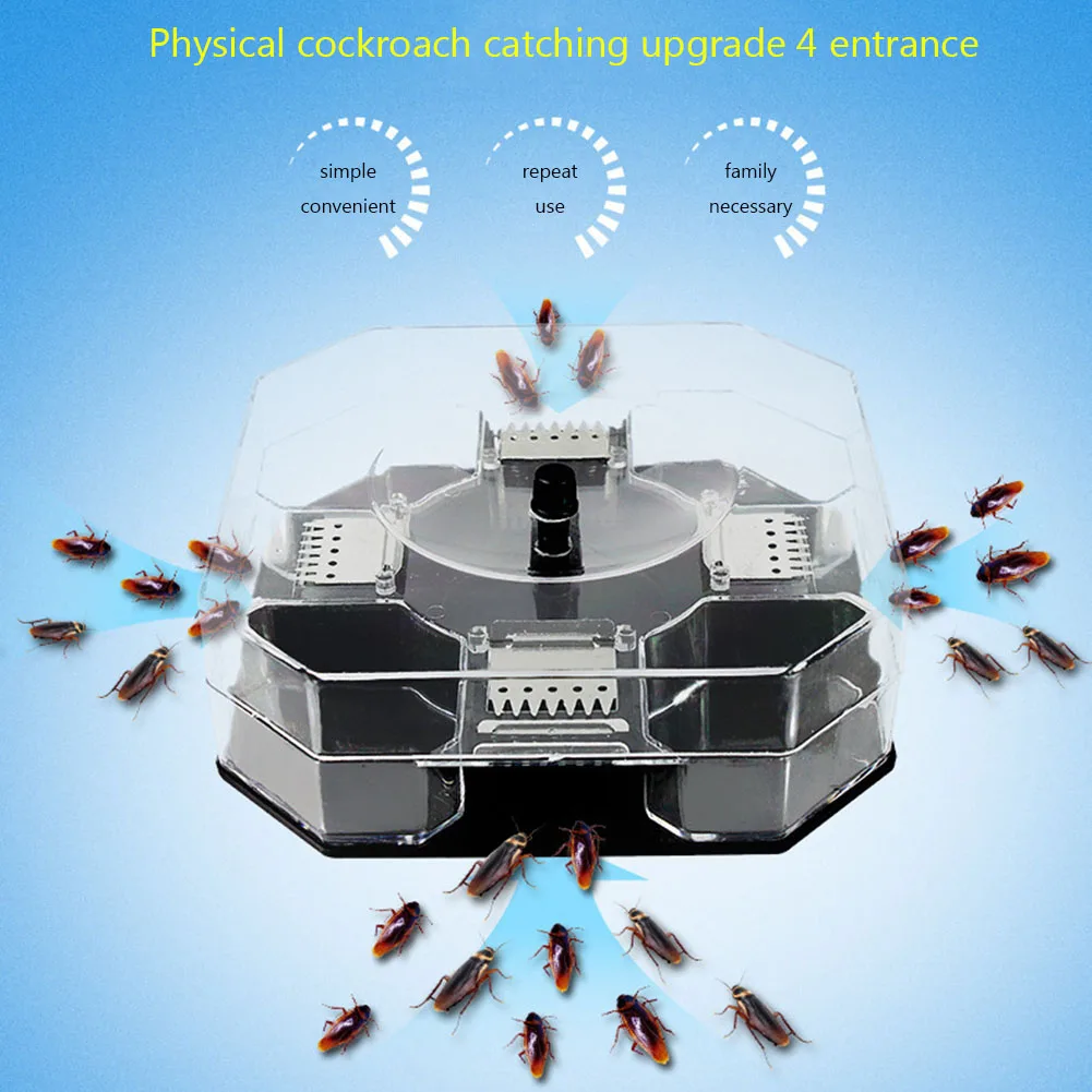 Household Cockroach Trap Box Cockroach Insect Pets Cockroach Roach Catcher Cockroach Killer Bait Traps