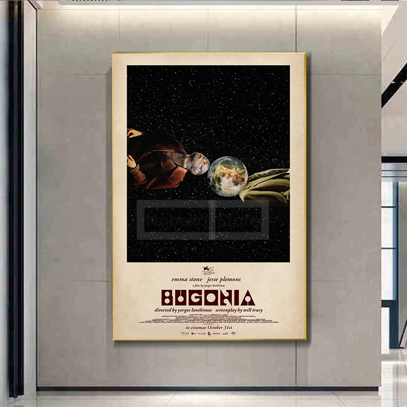 أحدث فيلم بوجونيا المشارك فيلم الخيال العلمي يطبع قماش اللوحة إيما ستون صور فنية للجدران غرفة المنزل الفيلم الديكور #2