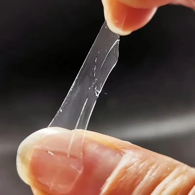 1-10 folhas de cola gelatinosa para unhas, dupla face, fita adesiva para arte em unhas falsas, adesivo para unhas, prensa falsa em pontas das unhas