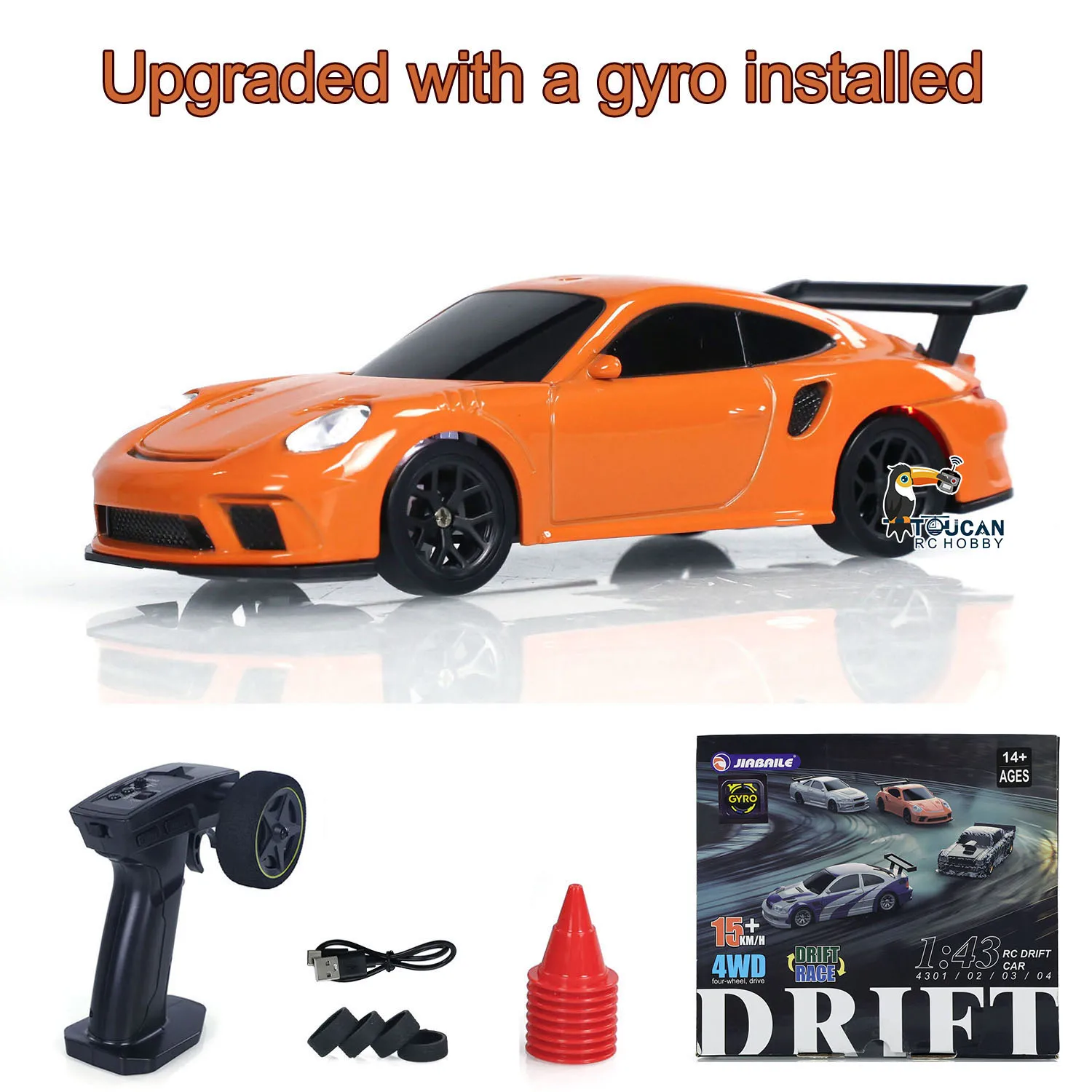 

1/43 RC Drift Car Gyro 4WD Upgrade Toys 2.4G Mini RC Car RTR Racing High Speed Car Drive Radio Control Model Gifts for Boy