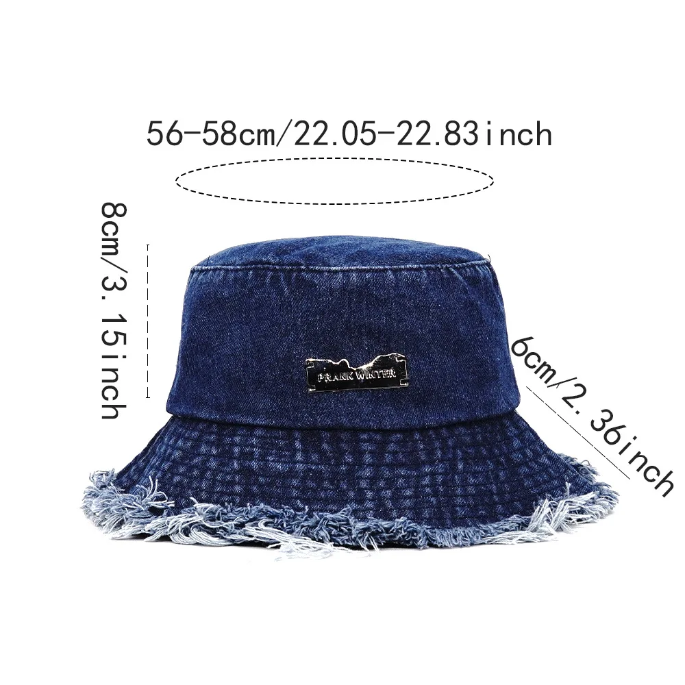 Spring/Summer Fashion Tassels Basin Cap For Women Outdoor Sun-proof Bucket Hat  Men’s Unisex Fisherman Hat Leisure Cowboy Hat