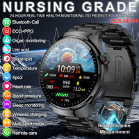 2025 NEW FOR HUAWEI One-touch Body Examinatio Men ECG+PPG Uric Acid Smart  Health Lipid Blood Pressur Healthy Smart watch Men