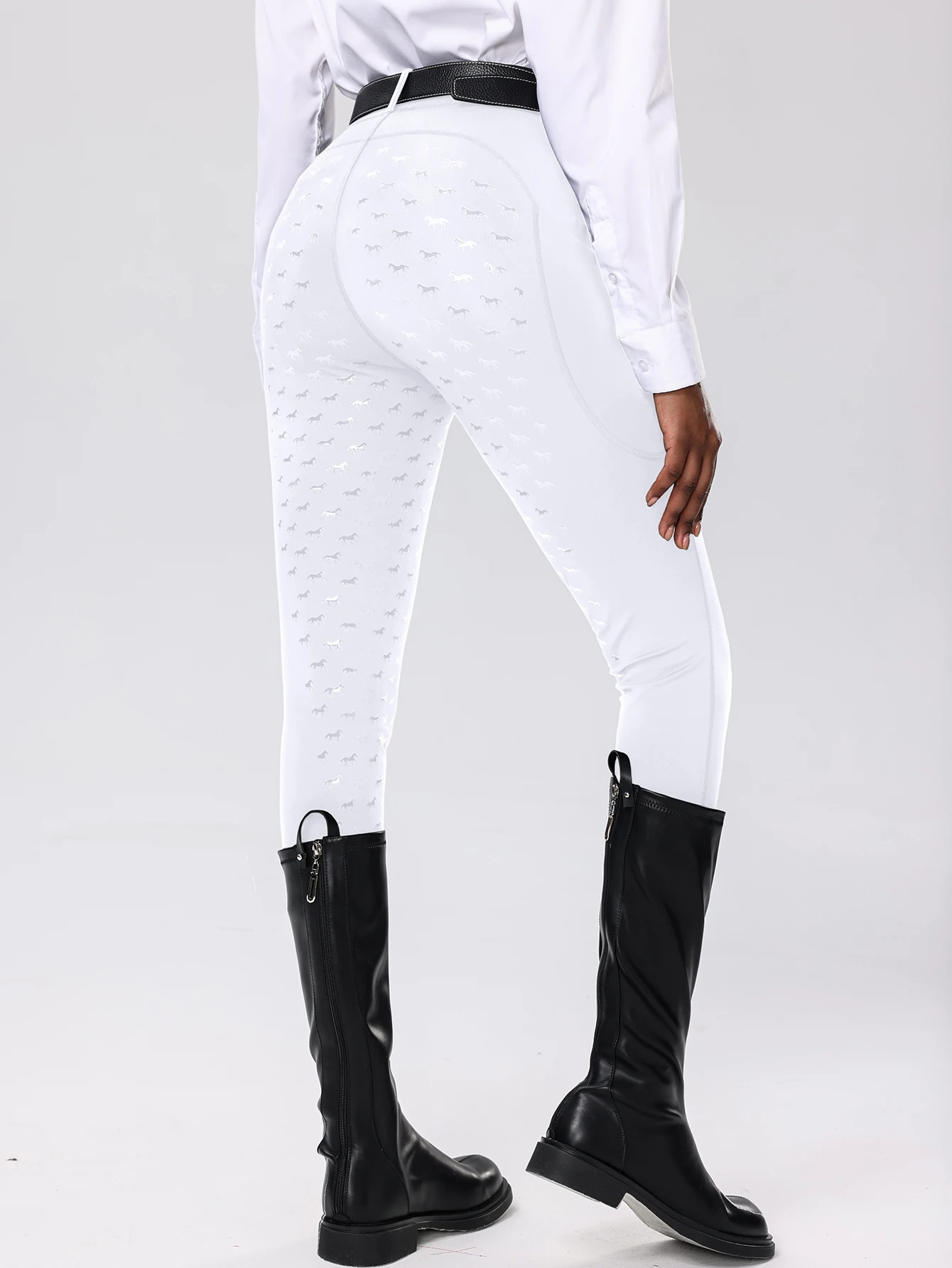 Women's equestrian pants, equestrian sports pants, professional equestrian clothing, all silicone design, high elasticity fabric
