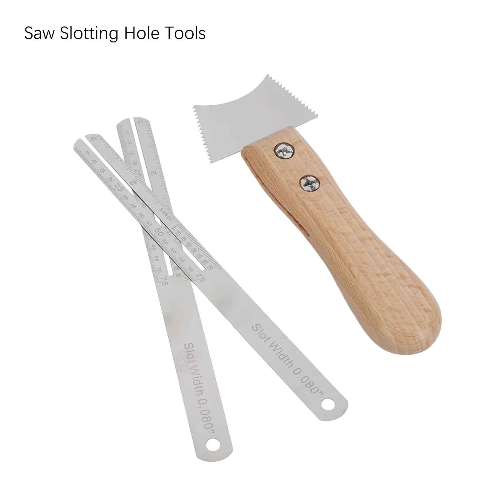 Miwayer Guitar Fret Nut Saddle Slotting Hole Cleaning File Saw Musical Instrument Care Tool