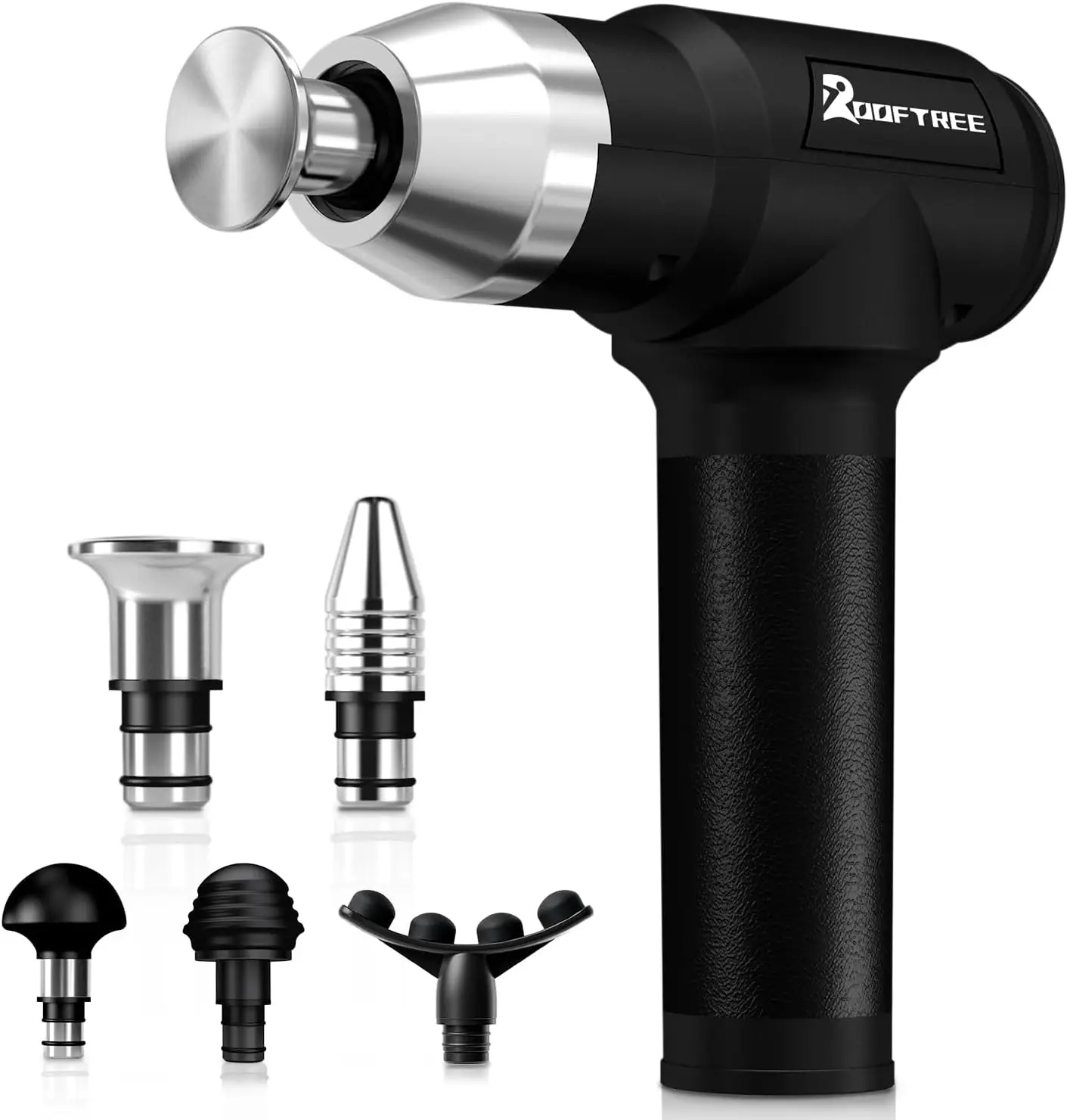 

90W Deep Tissue Massage Gun with Metal Heads, 60lbs Force, 12H Battery for Athletes & Therapists