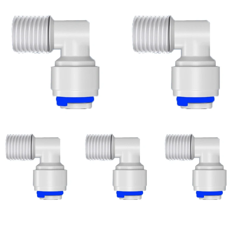 5 uds ósmosis inversa 1/4 3/8 manguera OD tubo RO purificador de agua ósmosis inversa conector del sistema de acuario