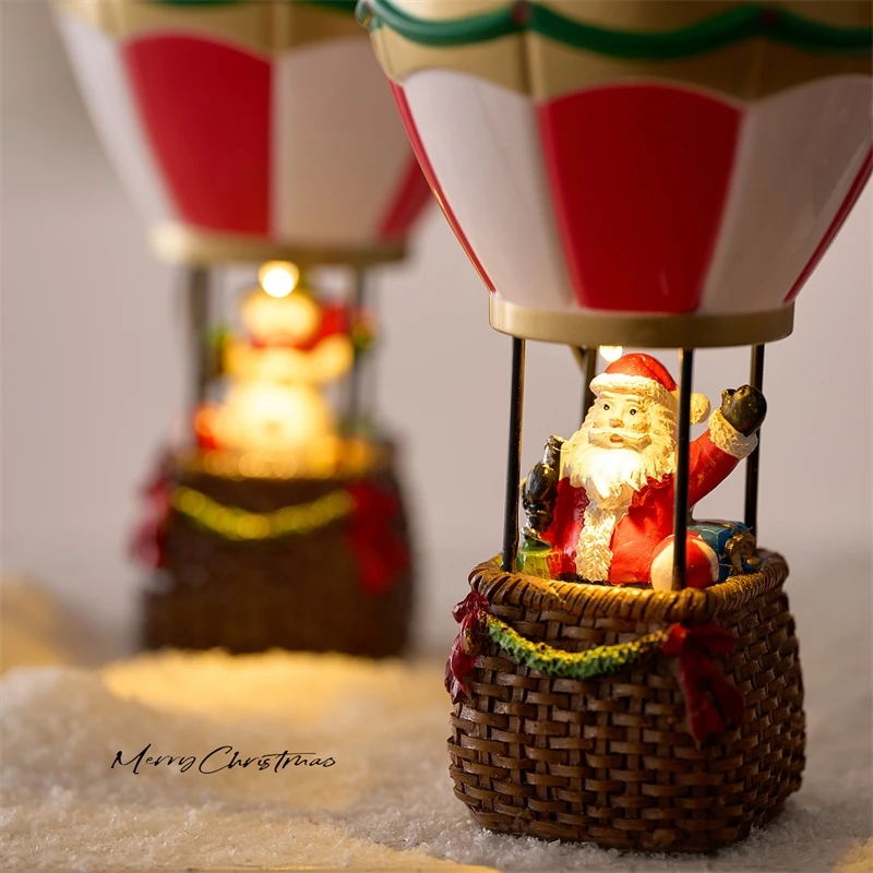 Resin Christmas Tree And Santa Ornament Cute Desktop Table Figurine For Office Desk Home Decor Gift For Coworkers