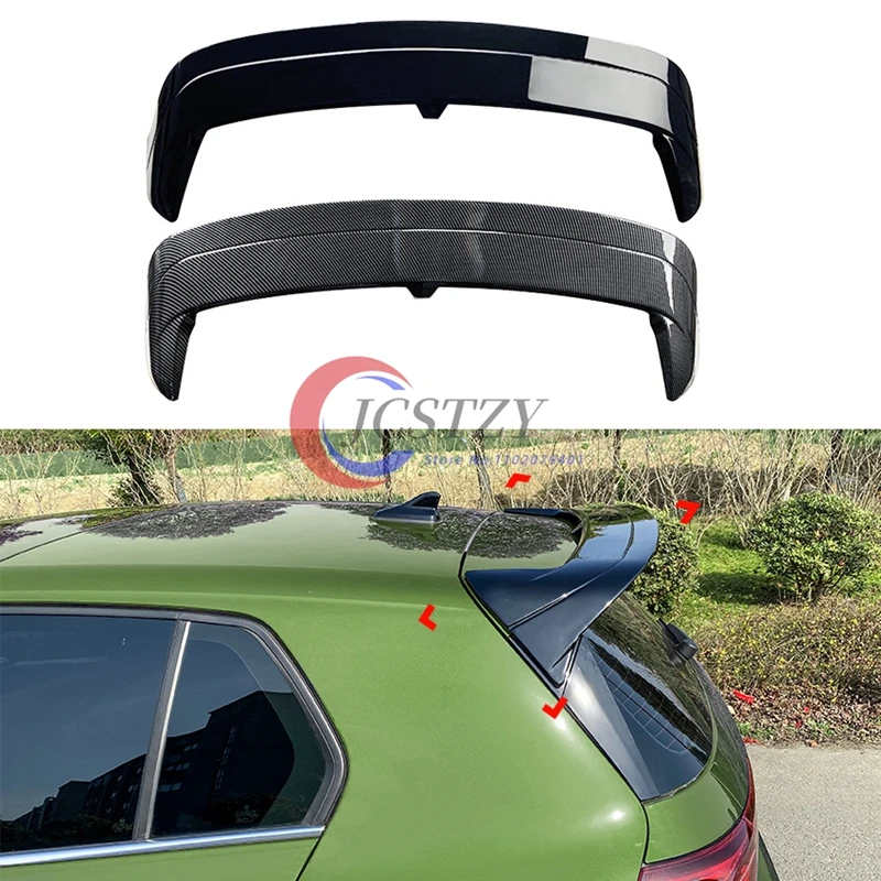 

Car Rear Window Side Spoiler Body Kit Trim Wing Canards Splitter For VW Golf 8 MK8 2020-2023
