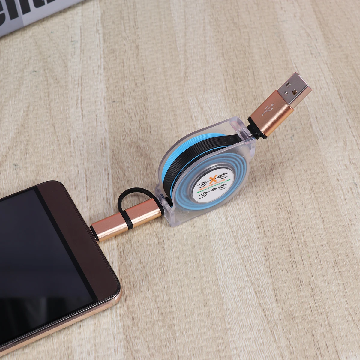 

Retractable Telescopic Data Cable Type C Micro USB Cord Portable Storage Compatible Mobile Phones retractable charging