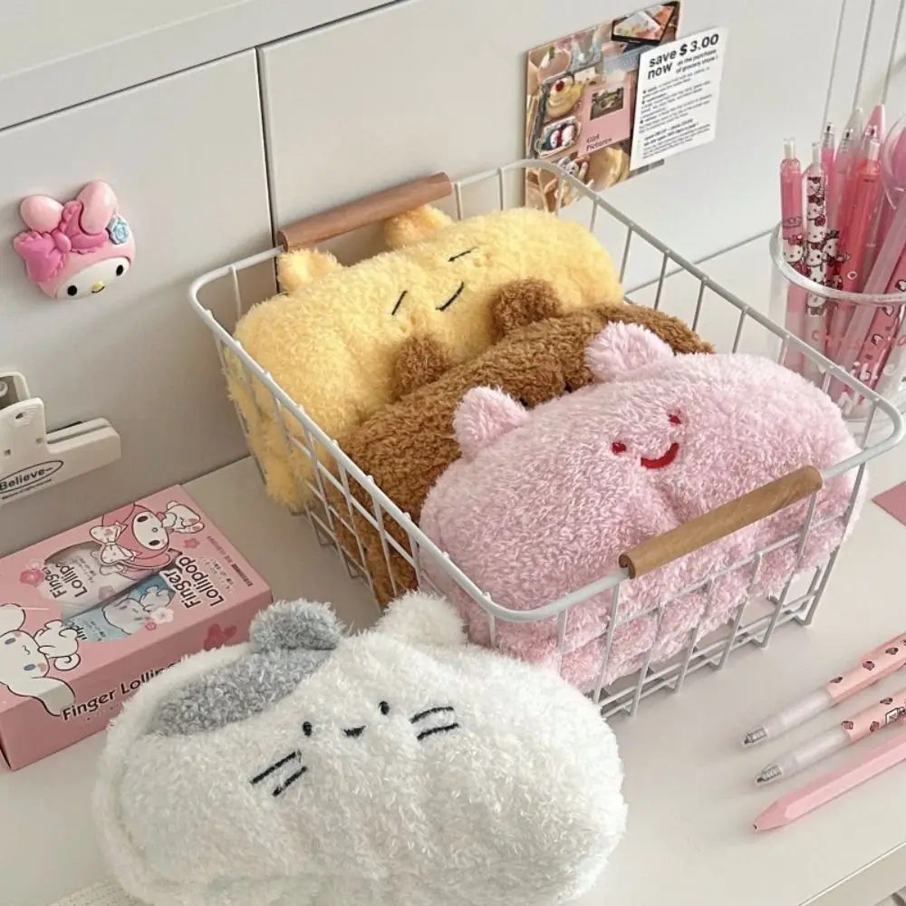 

Large Capacity Cartoon Plush Pen Bag Cute Multifunctional Plush Portable Pen Pouch Colorful Portable Plush Pencil Case