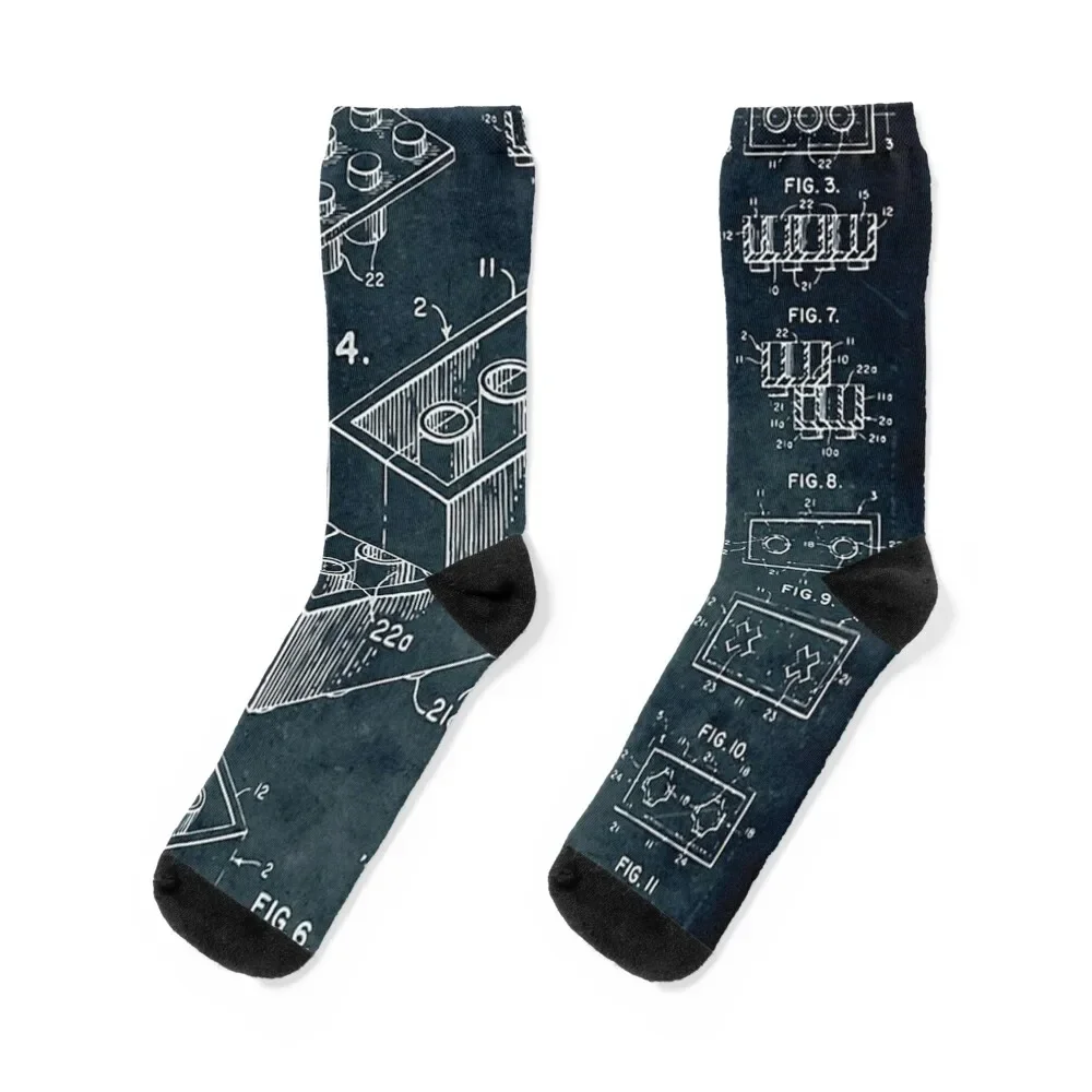 1958 Toy Building Brick Socks kids ankle Socks Women's Men's