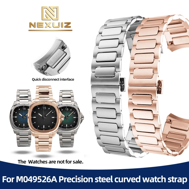 

For Mido New Multifort TV Series Precision Steel Watch Strap M049526A Men's Watchband M049 Belt Curved Interface SteelStrip 22mm