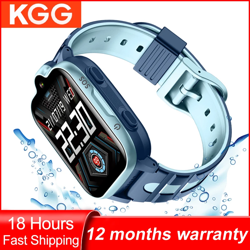 4G Kids Smartwatch Phone GPS Tracker SOS HD Video Call Touch Screen IP67 Waterproof Call Back Children Smart Phone Watch K15