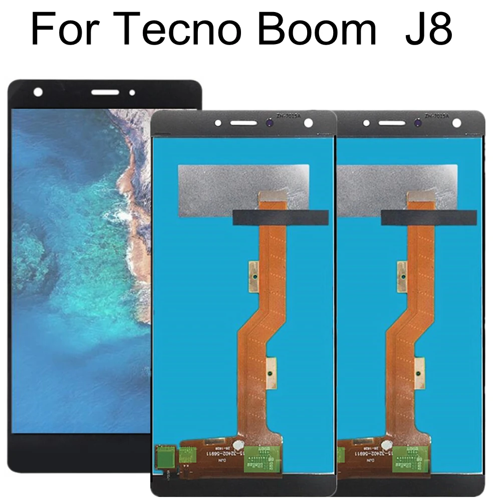 5.5  LCD For Tecno Boom J8 LCD Display Touch Screen Digitizer Assembly Replacement