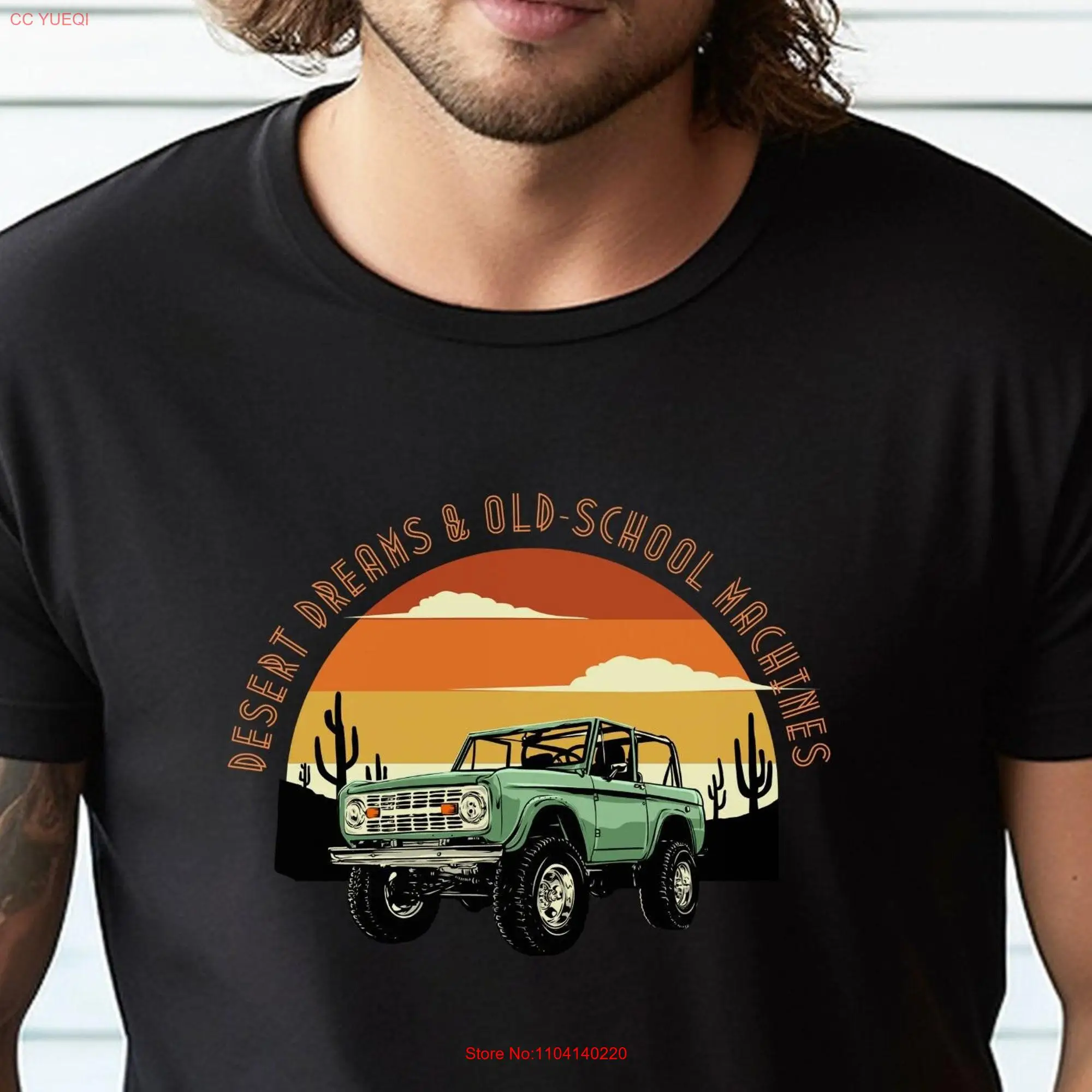 Desert SunseT T Shirt Cactus Trip Arizona Retro Bronco graphic tee Vintage long or short sleeves