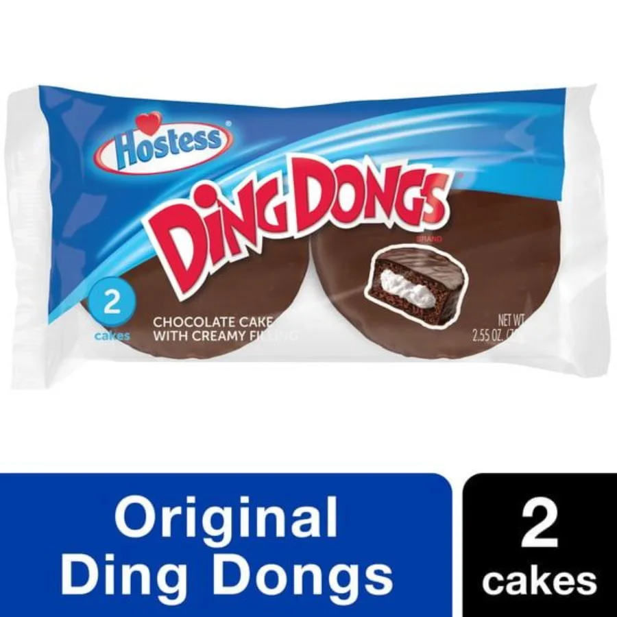 

Hostess Chocolate DING DONGS Single Serve .