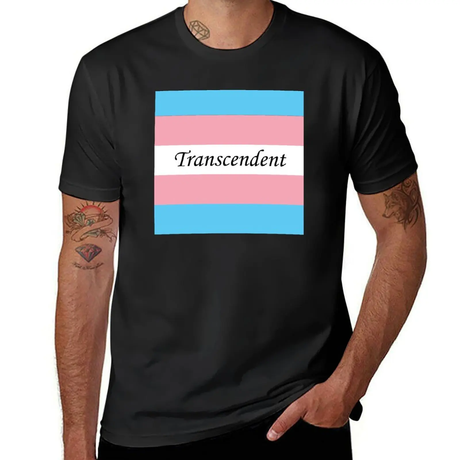 Transcendent Transgender T-Shirt blanks vintage clothes Blouse mens t shirts pack