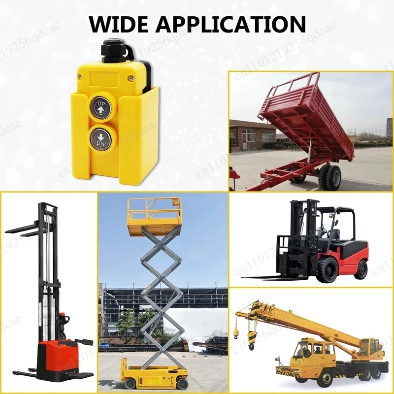 

AT59 Dump Trailer Remote Control Switch 12V DC Up Down Control Switch Hydraulic Pump Power Acting Lift Unloading Truck
