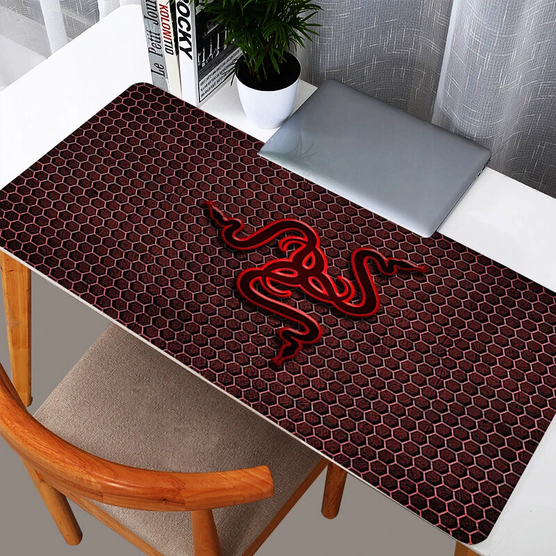 RAZER ماوس الوسادة ألعاب جهاز كمبيوتر شخصي كبير 900x400 XXL حصيرة مكتبية لوحة المفاتيح أنيمي الألعاب اكسسوارات ماوس السجاد جديد ماوس حصيرة #1