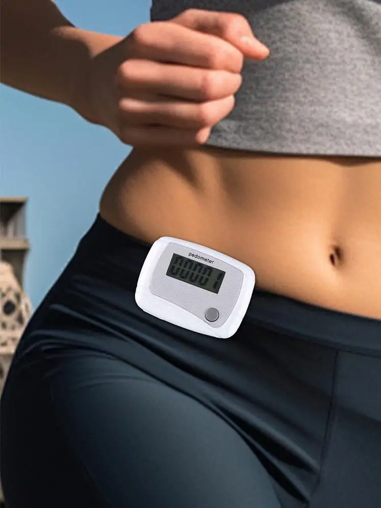 الرقمية LCD السعرات الحرارية عداد عدد الأميال للمشي اليومي الهدف مراقب عداد الخطى لكبار السفر المشي لمسافات طويلة السباحة في الهواء الطلق #5