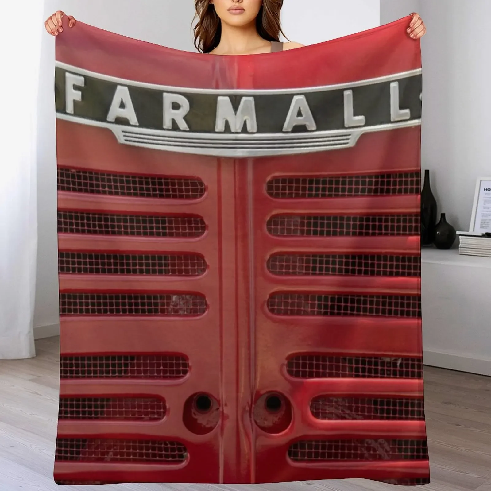 Streamlined Farmall Grill Throw Blanket Vintage Thermals For Travel Blankets Sofas Of Decoration Blankets