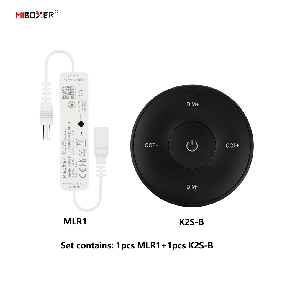 Miboxer MLR1 MLR2 K2 K2S DC12-24V Mini 2.4GHz RF Wireless Remote Dimmer for 2835 5050 Single Color Strip Light LED Controller