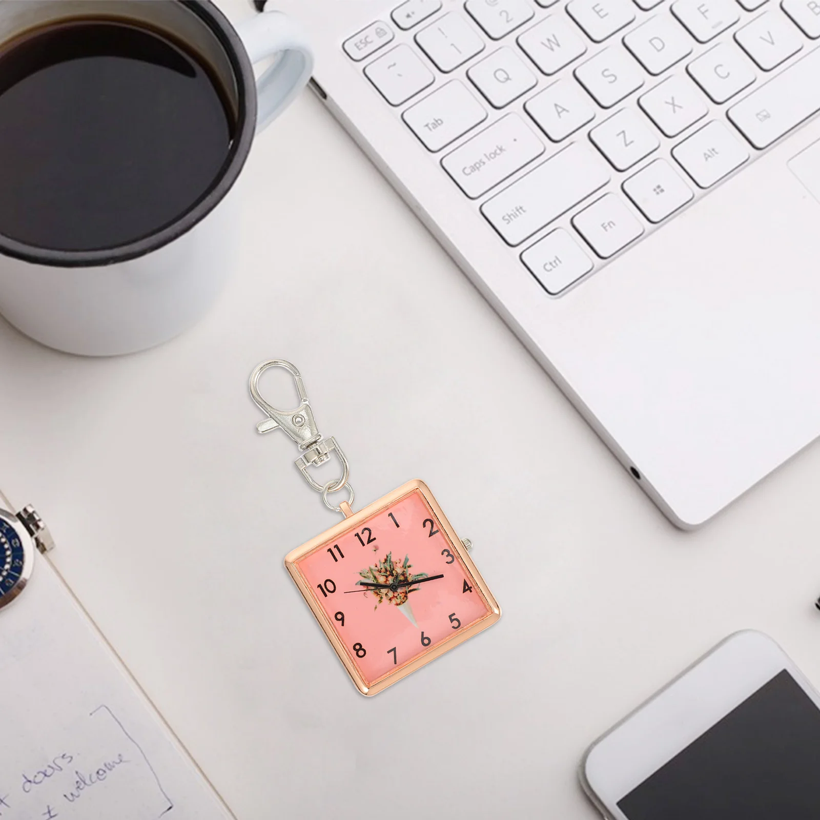 ممرضة جيب خمر مفتاح مشبك معلق للطلاب امتحان ساعة الجيب امتحان الصدر استخدام مفتاح قلادة عصابة ساعة #5