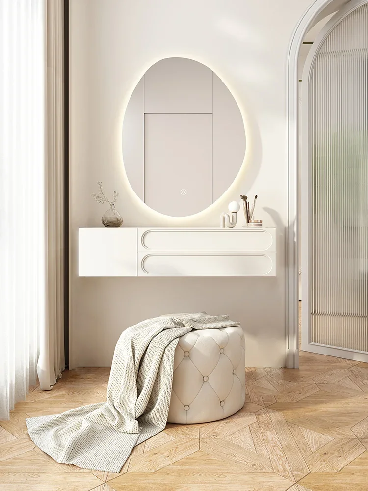 Dressing table, modern and simple hanging wall mounted makeup table, bedroom, household small unit