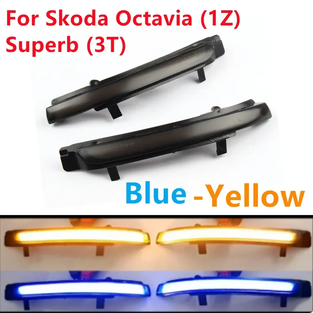 

2 шт. светодиодные динамические указатели поворота в зеркала заднего вида для Skoda Octavia (1Z): 01/09-06/13