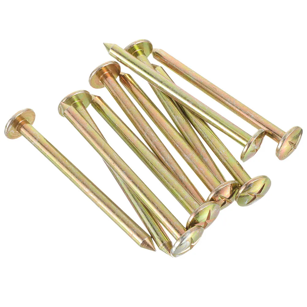 

12Pcs Stainless Steel Survey Nails Measuring Property Line Stakes Ground Pegs Outdoor Fixing Tools Garden Markers