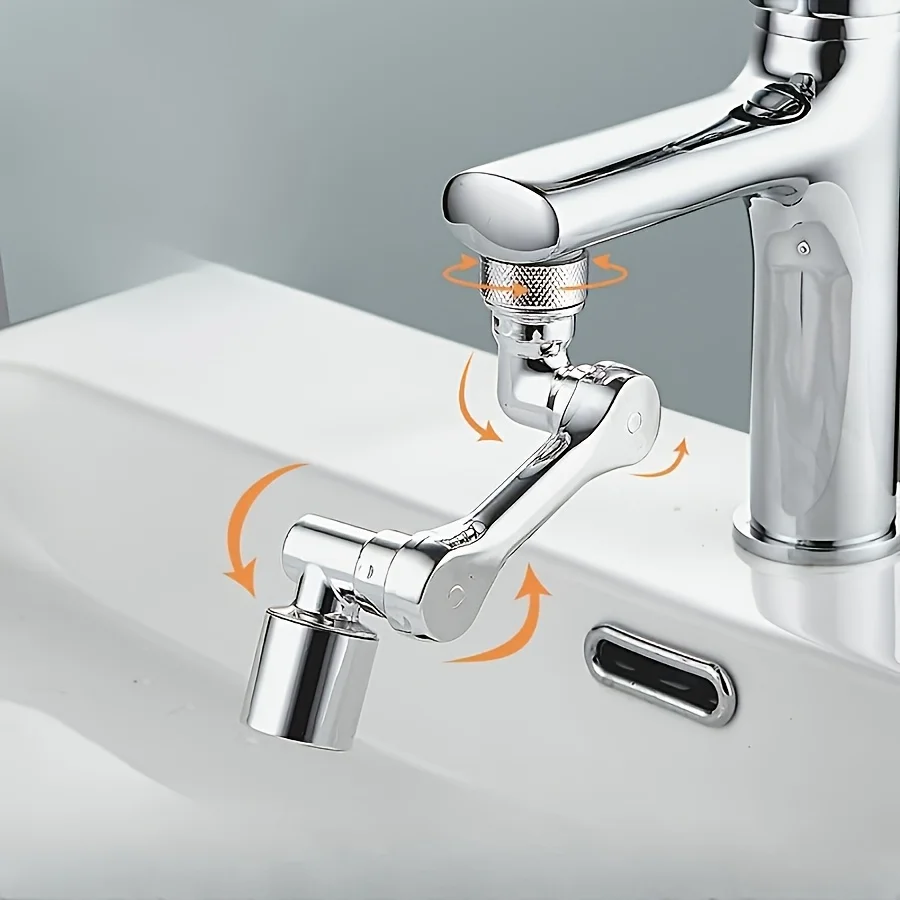 Rotatable Multifunctional Extension Faucet Aerator 360 Degree Swivel Robotic Arm Water Filter Sink Water Tap Bubbler Sink Fit