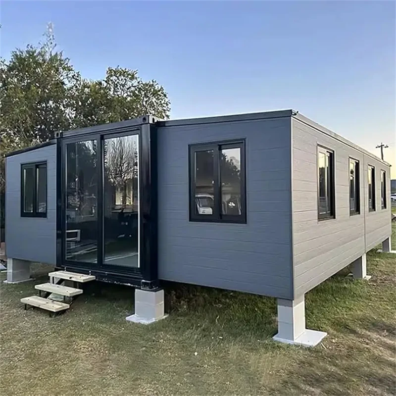 Mobile Prefab House 20ft 40ft Mobile Trailer Expandable Container House Foldable Luxury Mobile Living Prefabricated Modular Home