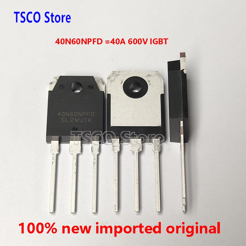 5-100 Pièces  40N60NPFD, SGT40N60NPFD  Nouvel Original IGBT, , 40A, 100 V,