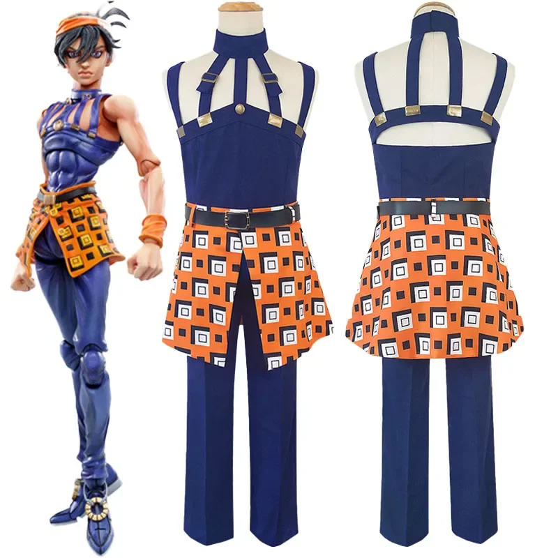 Narancia Ghirga Cosplay Anime Cosplay Roupas Sexy Halloween Carnaval Festa Role Play Uniforme para Mulheres Meninas