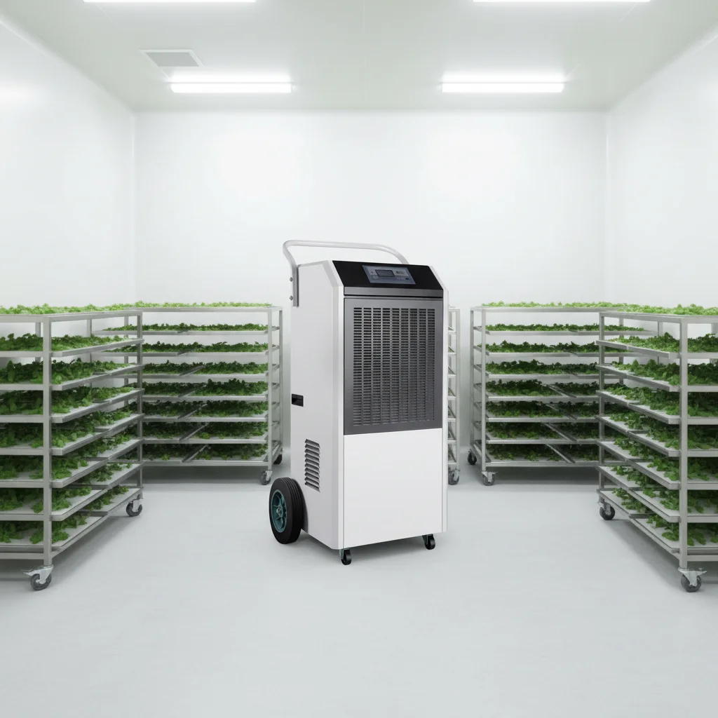 New High-quality Commercial Electric Dehumidifier Metal Shell 90L Capacity 1000m3/h Airflow for Storage Medical Food Use Green