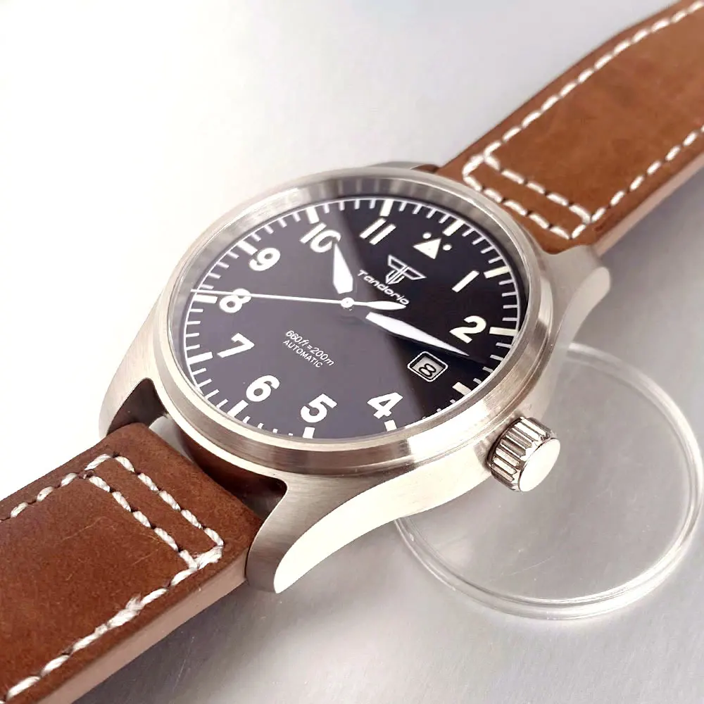 39mm Pilot Aviator Diving Watches Miyota8215 Automatic Mechanical Watch for Men 20BAR Waterproof Sapphire Crystal 316L Steel