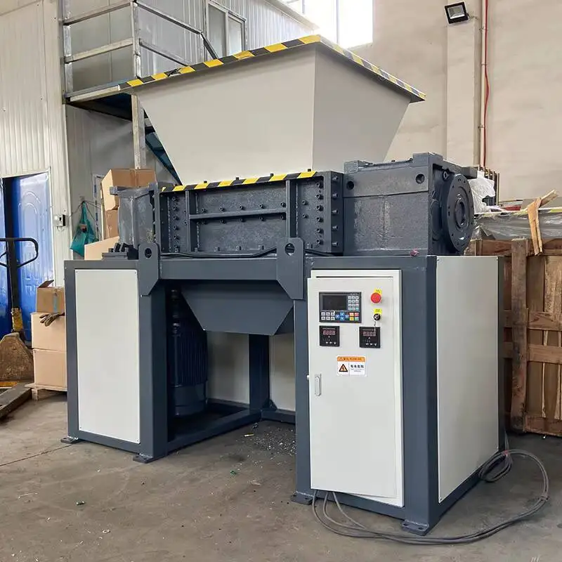 كسارة نفايات كبيرة من الخشب الصلب، خردة معدنية حديدية، كسارة دلو زرقاء #2