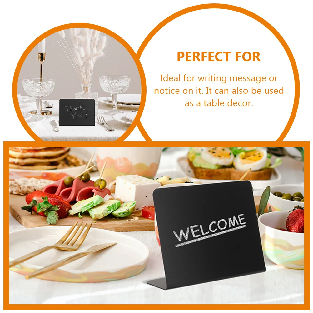 12 Pcs Mini Blackboard Display Signs Label for Menu Food Labels Party Buffet Pvc Blackboards Price Multifunctional