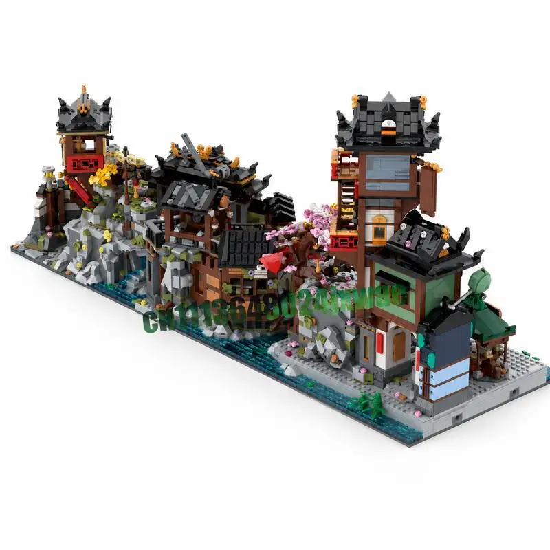 6266PCS Ninjago City Old Town MOC Model Custom Puzzle Architecture DIY Assembly Educational Building Blocks Collection Display - view 2