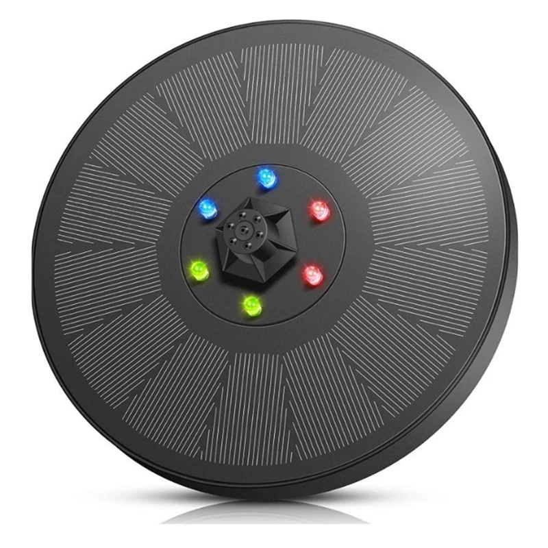 7V/3W น้ําพุพลังงานแสงอาทิตย์ปั๊มไฟ LED พลังงานแสงอาทิตย์เก็บน้ําพุสวนน้ําพุแนวนอน