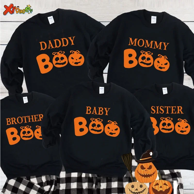 

Vintage Pumpkin Halloween Family Pullovers Harajuku Hoodie MEN Women Fall Sweatshirt Farm Fresh Pumpkins Sweatshirts Family SET