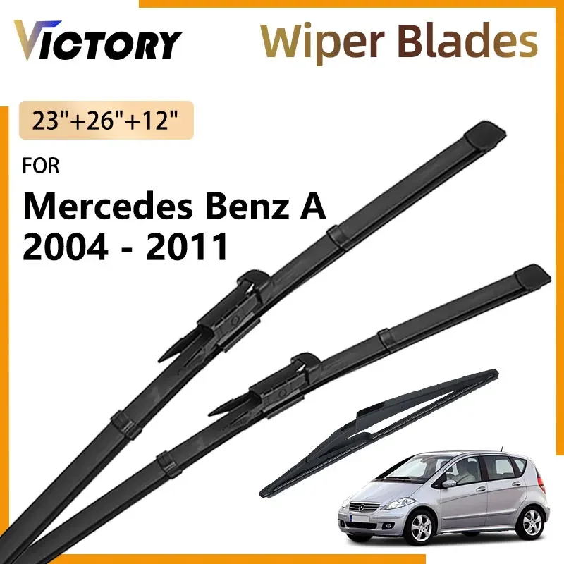 

Front Rear Wiper Blade For Mercedes Benz A 150 W169 2004 - 2011 2010 2009 2008 2007 2006 2005 Windshield Windscreen Window Brush