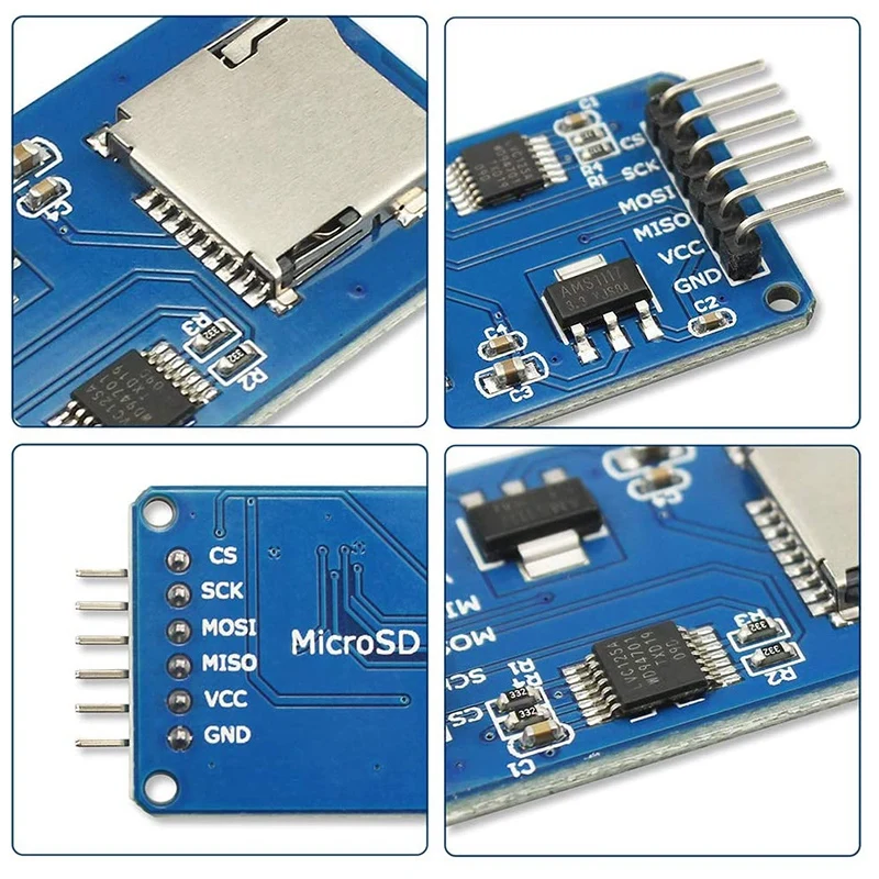 Real Time Clock Kit, DS3231 AT24C32 IIC RTC Clock Module + Mini SD Mini TF Card Adapter Reader Driver