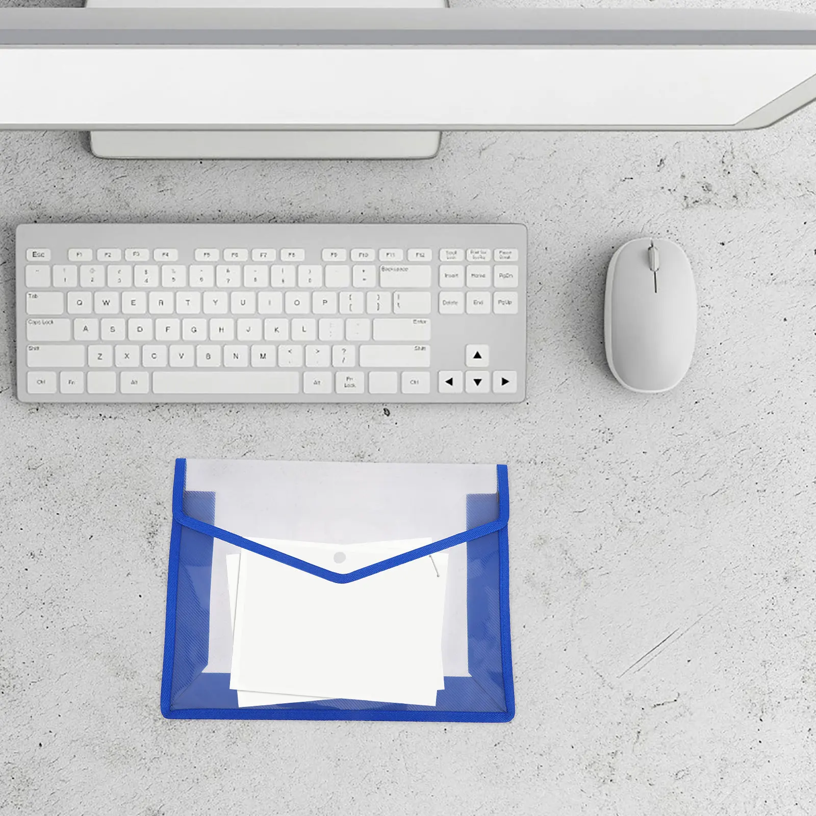 

5Pcs Document Folder Set Expandable Plastic File Folders for Office School Waterproof Snap Closure A4 Size Multi Pocket