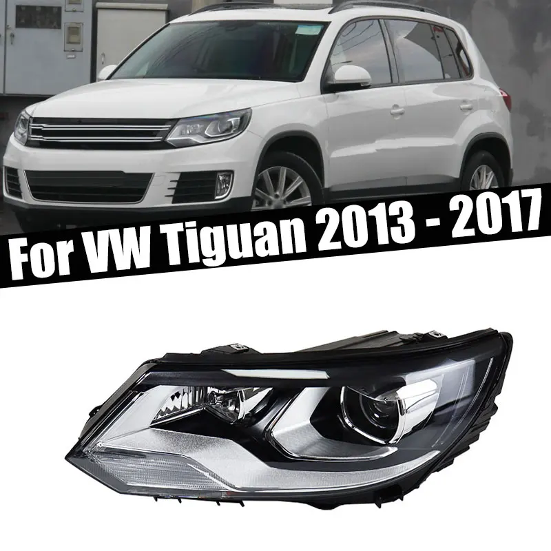 For Volkswagen VW Tiguan 2013 2014 2015 2016 2017 Car Front Bumper Halogen Headlight Signal Lamp Headlamp Cover Shell Auto Parts