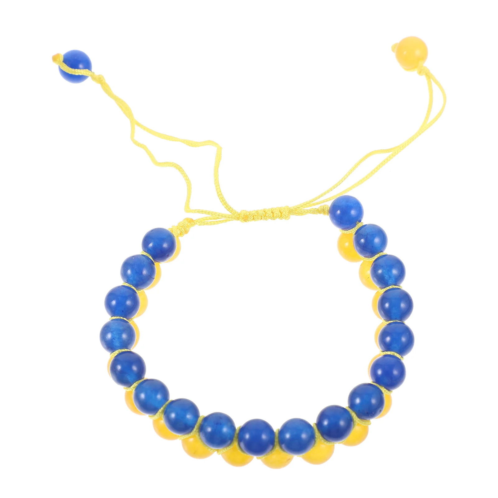 

Double Layer Natural Stone Beaded Bracelet Adjustable Wristband Fashionable Decorative Unisex Stone Wrist Bracelet