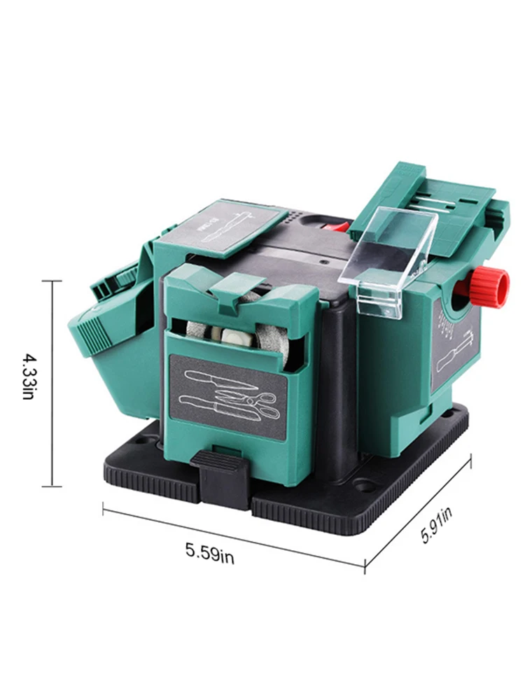 220V Multifunction Electric Knife Sharpener 65W Grinder Machine For Scissors Planer Iron Chisel Drill Bit Grinding