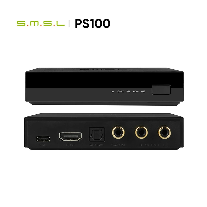 

SMSL PS100 Multifunctional Audio Converter HDMI ES9023 DAC Chip Audio Converter High Peformance Power System For Home Car Music