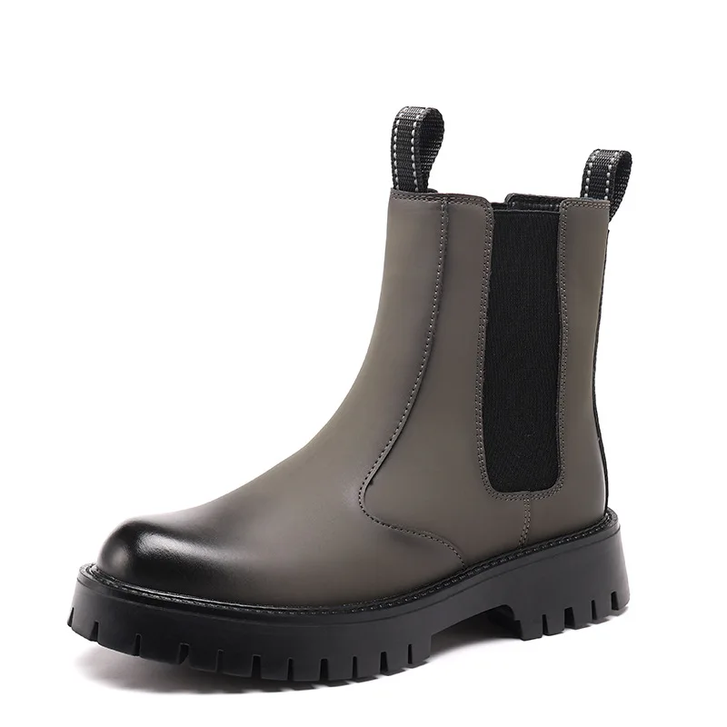 England style men boots original leather platform shoes cowboy autumn winter high boot stage nightclub long motorcycle botas man