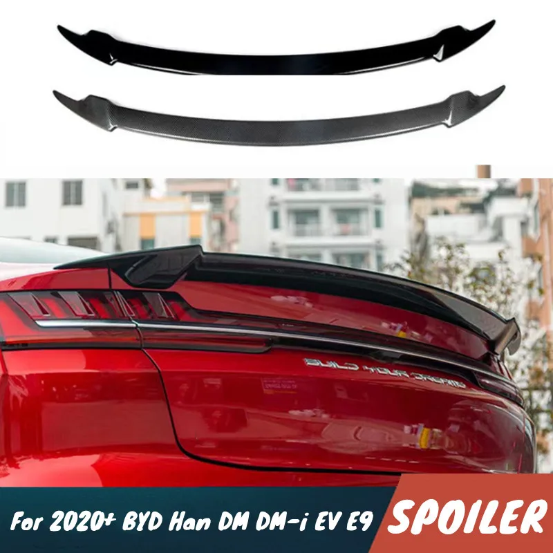 

Для 2020+ BYD Han DM DM-i EV E9 Высококачественный АБС-пластик, спойлер на заднюю крышку багажника автомобиля, крылья, аксессуары для внешней тюнинга, часть